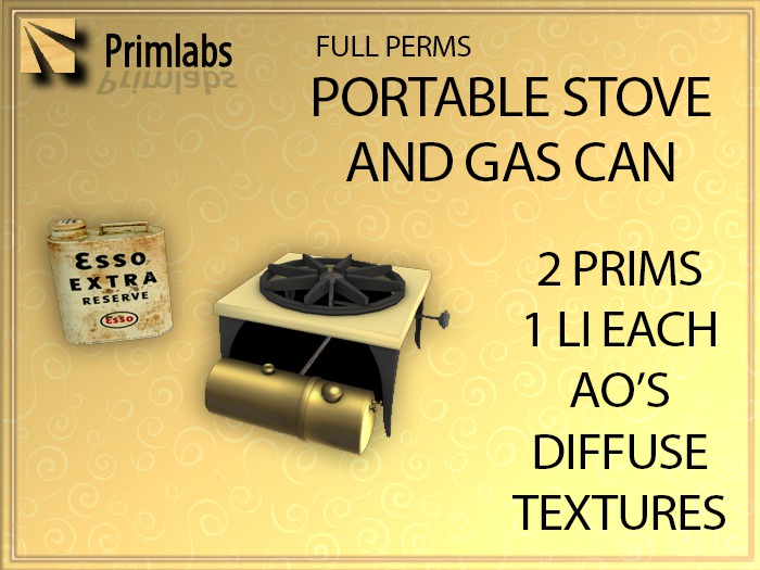full perms  stove and gas tank