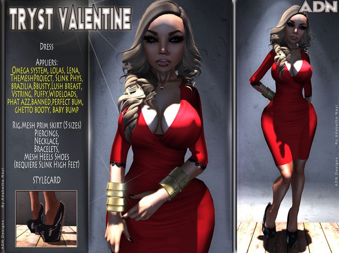 [ADN] Tryst Valentine (Appliers Included) (Wear to Unpack )