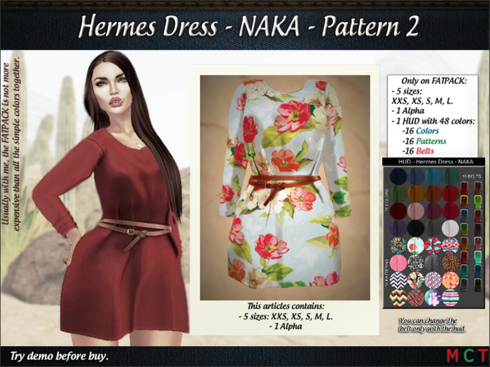 Hermes Dress - NAKA - Pattern 2
