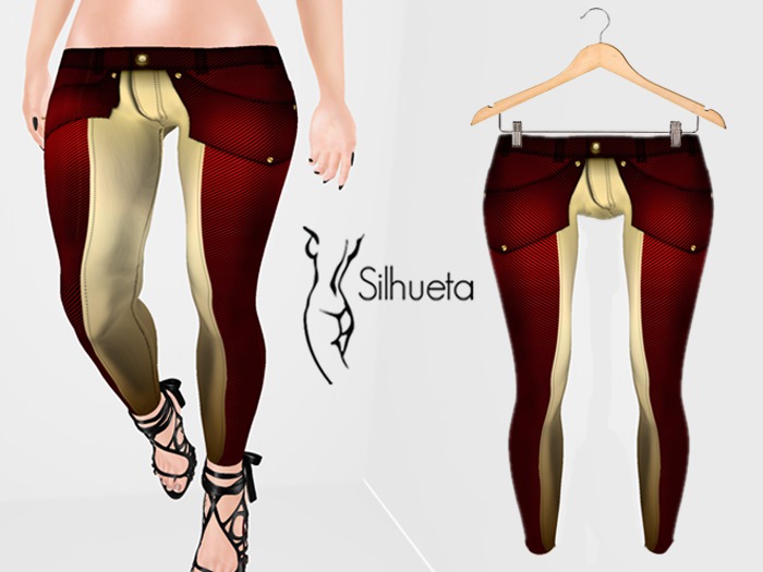 ..:: SILHUETA:.. Pants red gold