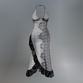 Chiaroscuro Squiggle Mesh Dress