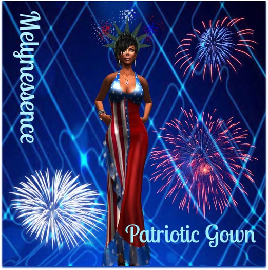 Patriot Gown (Mesh) by Melynessence - Completed
