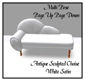 Antique Boudoir Chaise White