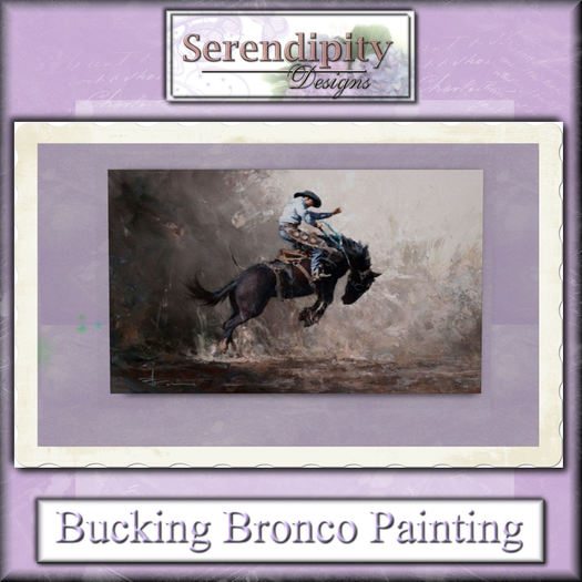 Serendipity Designs - Bucking Bronco Painting