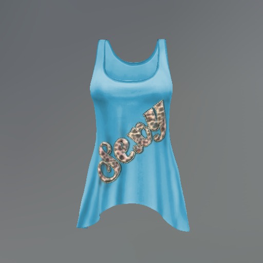 Blue Sexy Leopard Mesh Tank Top box