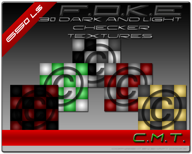 F.O.K.E. Dark & Light Checker Textures