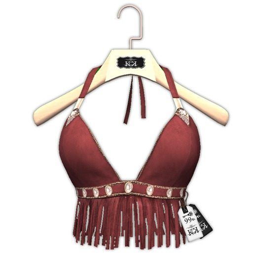 :::KC::: Top Fringed Red