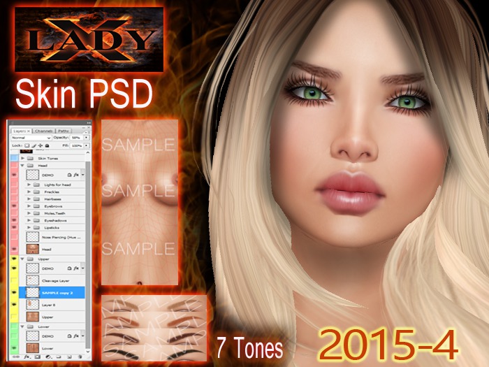 Lady-X-2015/ 4- Skin PSD
