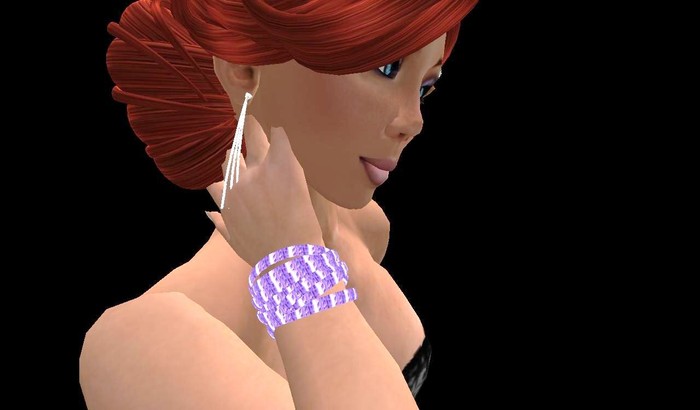 H.E.D. Purple Scales Bangles 