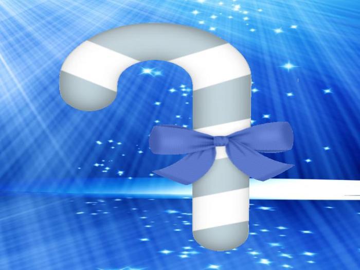 Blue Denim Candy Cane