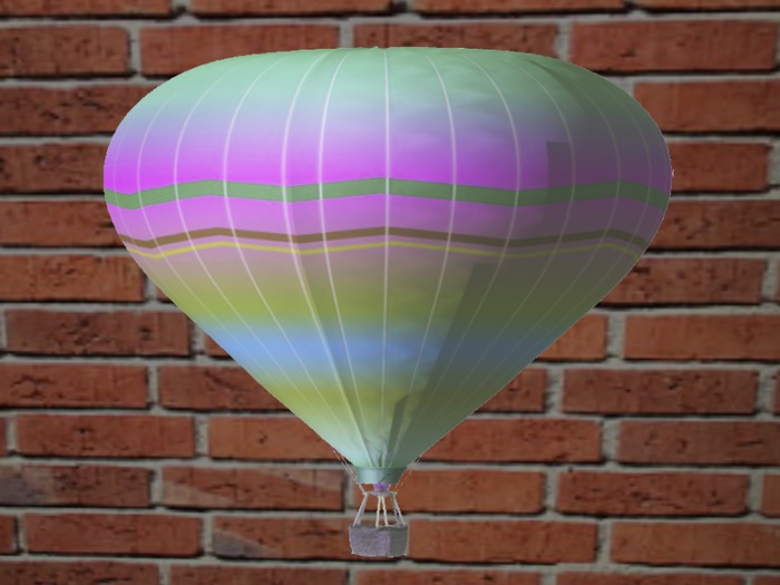 Blue Hot Air Balloon