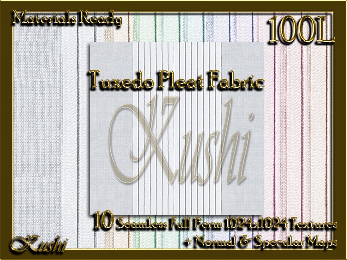 Tuxedo Pleat Fabric Seamless Textures Materials Ready Full Perms 1024x1024