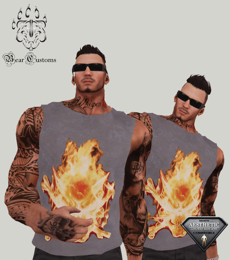 Flaming Skull Tank