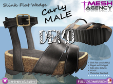 Slink FLAT MALE Sandals "Carly" DEMO - POCKET PRICE