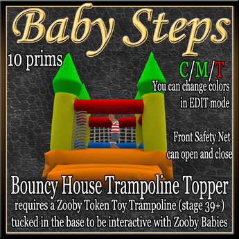 Second Life Marketplace - [for Zooby Babies ONLY] Baby Steps' Bouncy ...