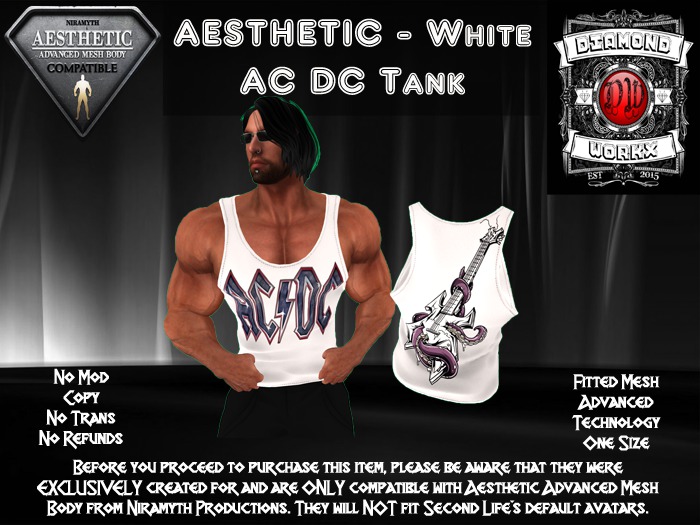 DW Tank - AC DC White (Boxed)