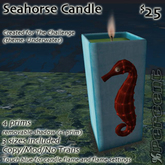 % Seahorse Candle (3 sizes) SCULPT