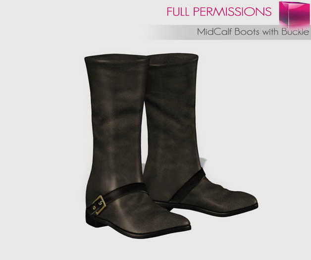 MI9604688 Mid Calf Boots with Buckle
