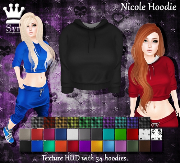 [Syn] Nicole Hoodie (Texture HUD, materials enabled)