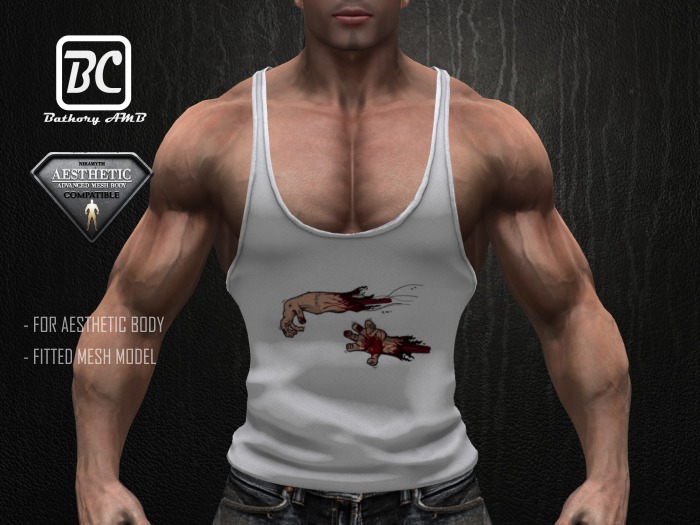 !!!Bathory AMB!!! Tank Top for Niramyth AESTHETIC Advanced Mesh Body - Fitted Mesh - Hands - DEMO
