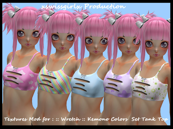 Textures Mod for : :: Wretch :: Kemono Colors  Set Tank Top