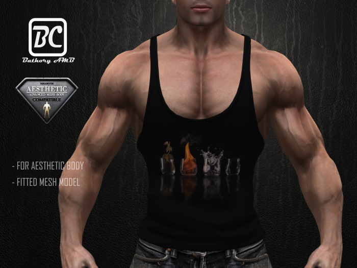 !!!Bathory AMB!!! Tank Top for Niramyth AESTHETIC Advanced Mesh Body - Fitted Mesh - 4E