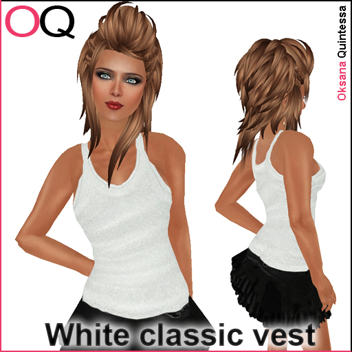 White classic vest