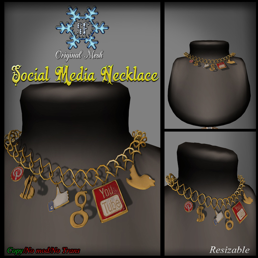 *SF*  Social Media Necklace