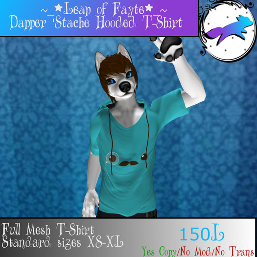 Dapper Stache Hooded T-Shirt