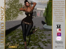 Invidah*Sanchia Outfit BLK/GOLD (Bagged WEAR or Rezz to unpack)