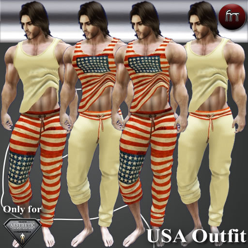 [FN] Aesthetic 4 Tank&Pants Roller Up USA - Suit Bag 