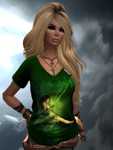 swingin Ladies Mesh Vneck Tee * drop n touch