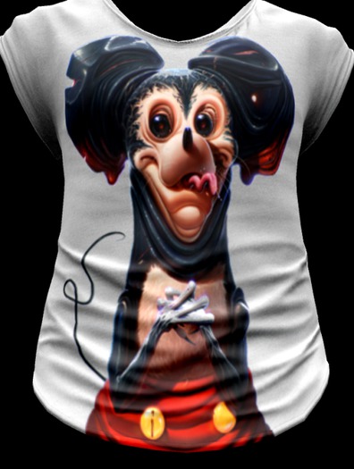 mickey Mens Mesh loose tee * drop n touch