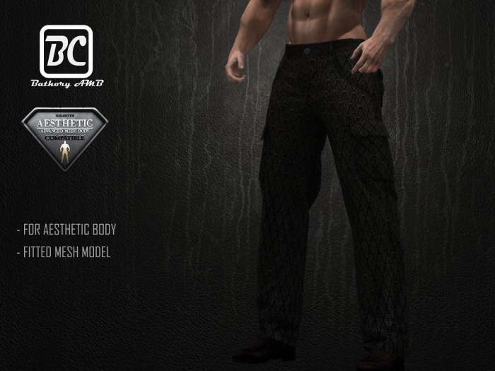 !!!Bathory AMB!!! Pants for Niramyth AESTHETIC Advanced Mesh Body - Fitted Mesh - SKA - DEMO