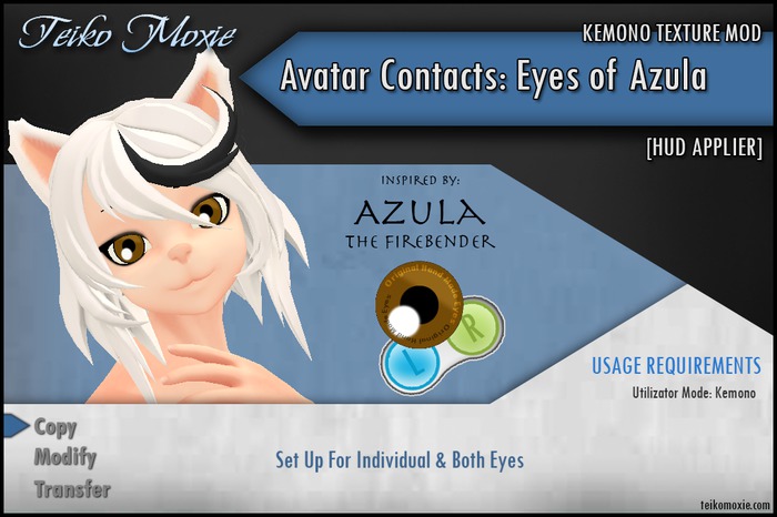 [TM] Kemono Avatar Contacts: Eyes of Azula