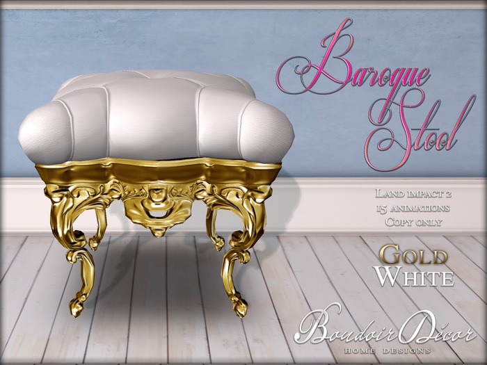 Baroque Chair White/Black