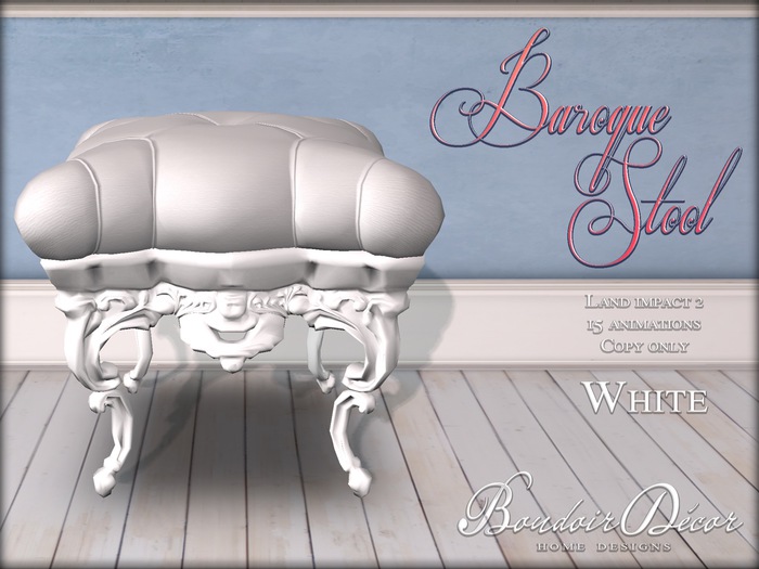 Baroque Chair White/Black