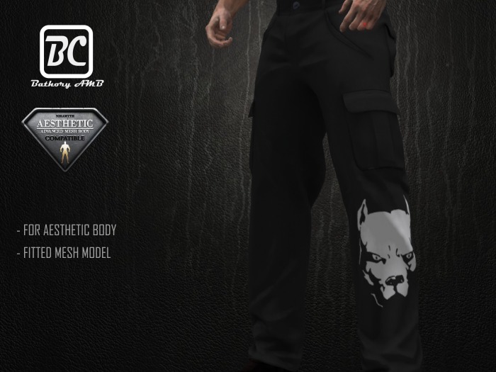 !!!Bathory AMB!!! Pants for Niramyth AESTHETIC Advanced Mesh Body - Fitted Mesh - Pitbull