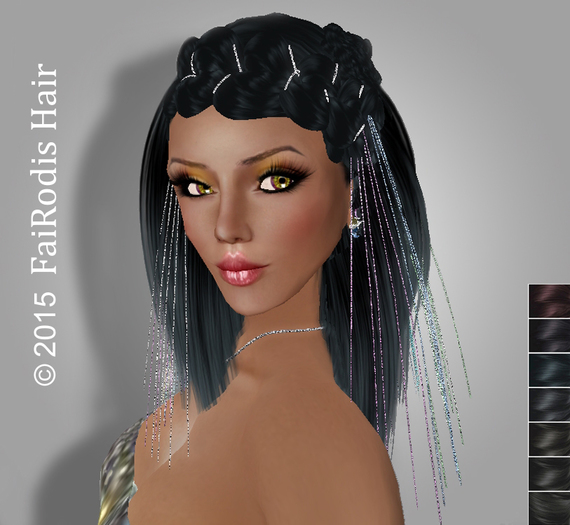 FaiRodis Bertie hair light black1 with flairs decoration _WITH_SURPRISE 