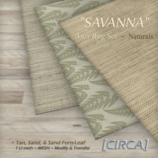 [CIRCA] Pkg - "Lucid" - Area Rug - Plum Leaves