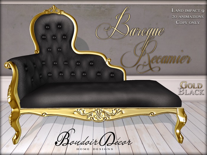 Baroque Chair White/Black