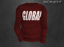 *BOND7* Global Crew Neck (Red/White)