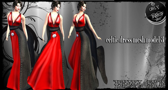 celtic dress mesh model 3