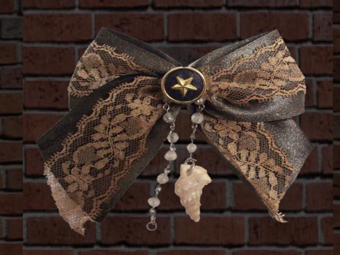 Brown Lace Bow