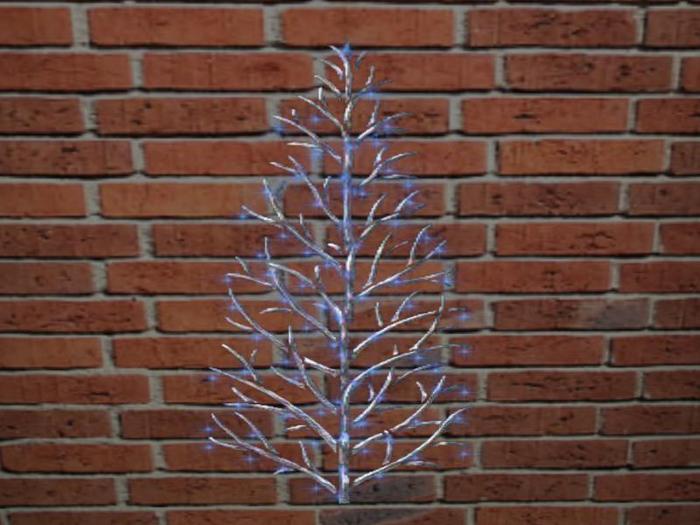 Blinking Winter Tree - Blue & White