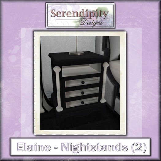 Serendipity Designs - Elaine Bedroom - Nightstands (2)(boxed)