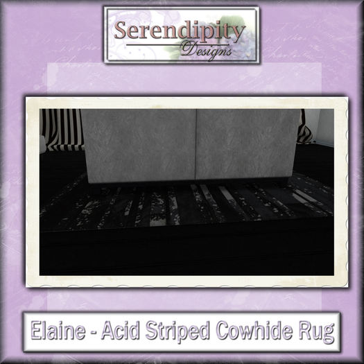 Serendipity Designs - Elaine Bedroom - Acid Striped Rug 