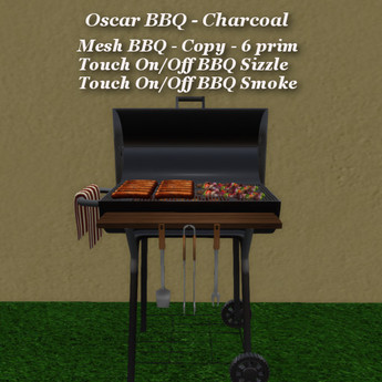 Second Life Marketplace - Oscar BBQ - Charcoal