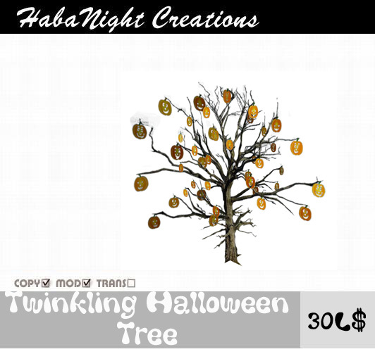 Twinkling Halloween Tree/MOD+Copy