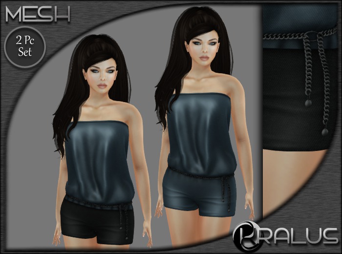 ::KRALUS:: Mesh : Romper : Blue